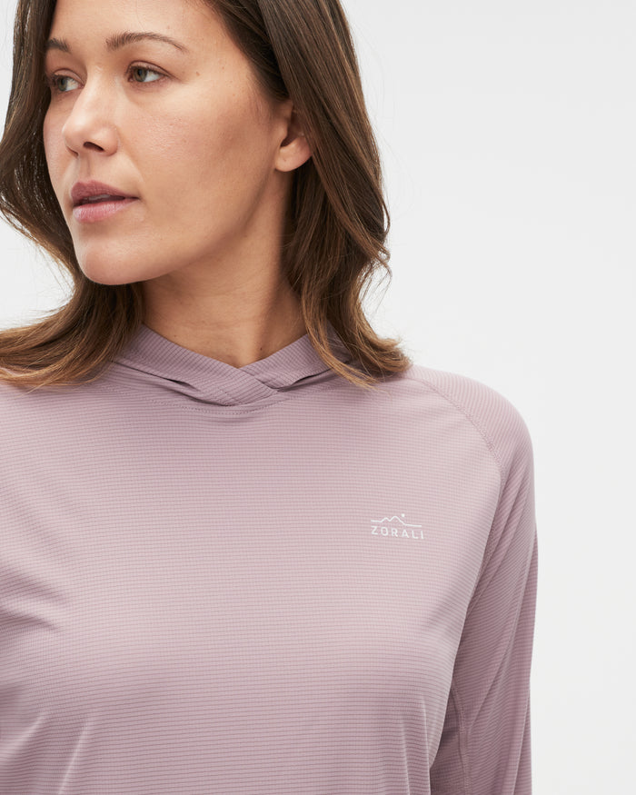 Bianca wearing the Mauve top, size 10