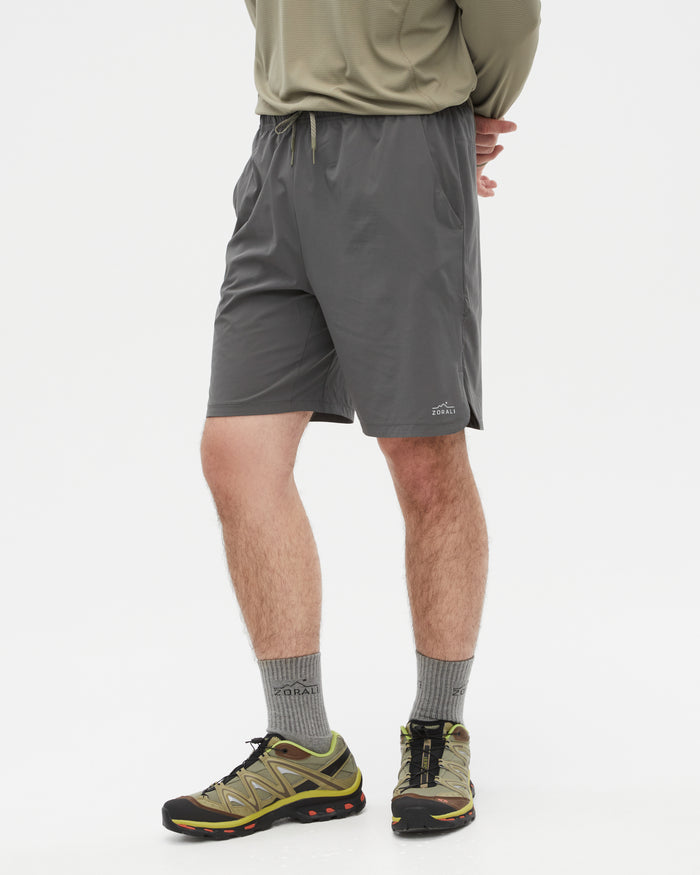 Kelly wearing the Ash shorts, size M
