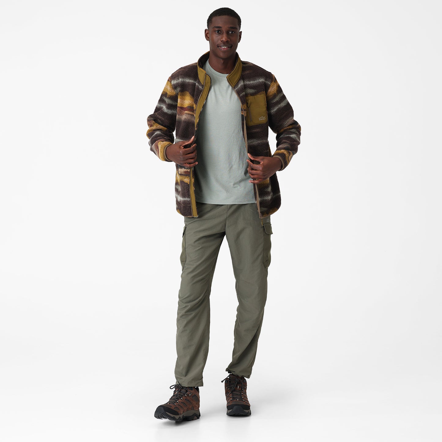 Mens Cosy Camp™ Fleece Sundown Print