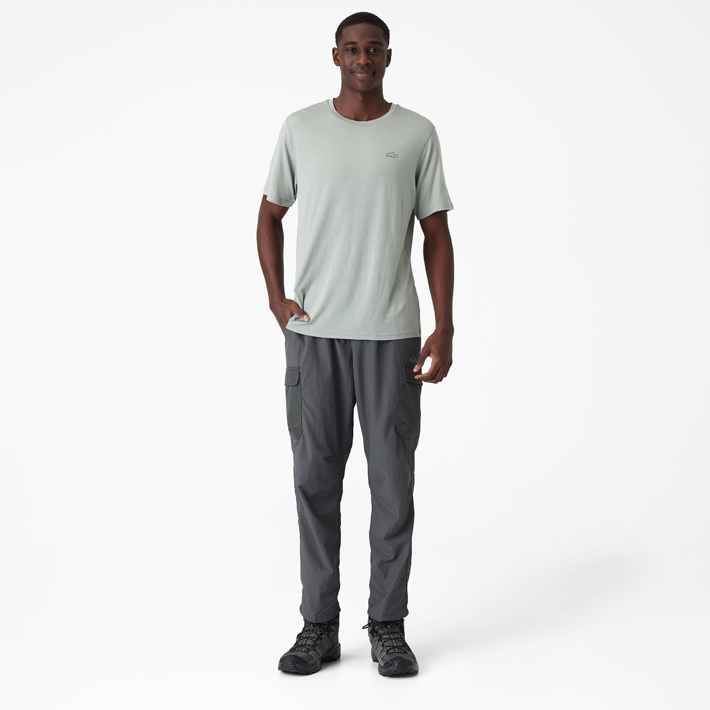 Mens Merino T-Shirt Fog