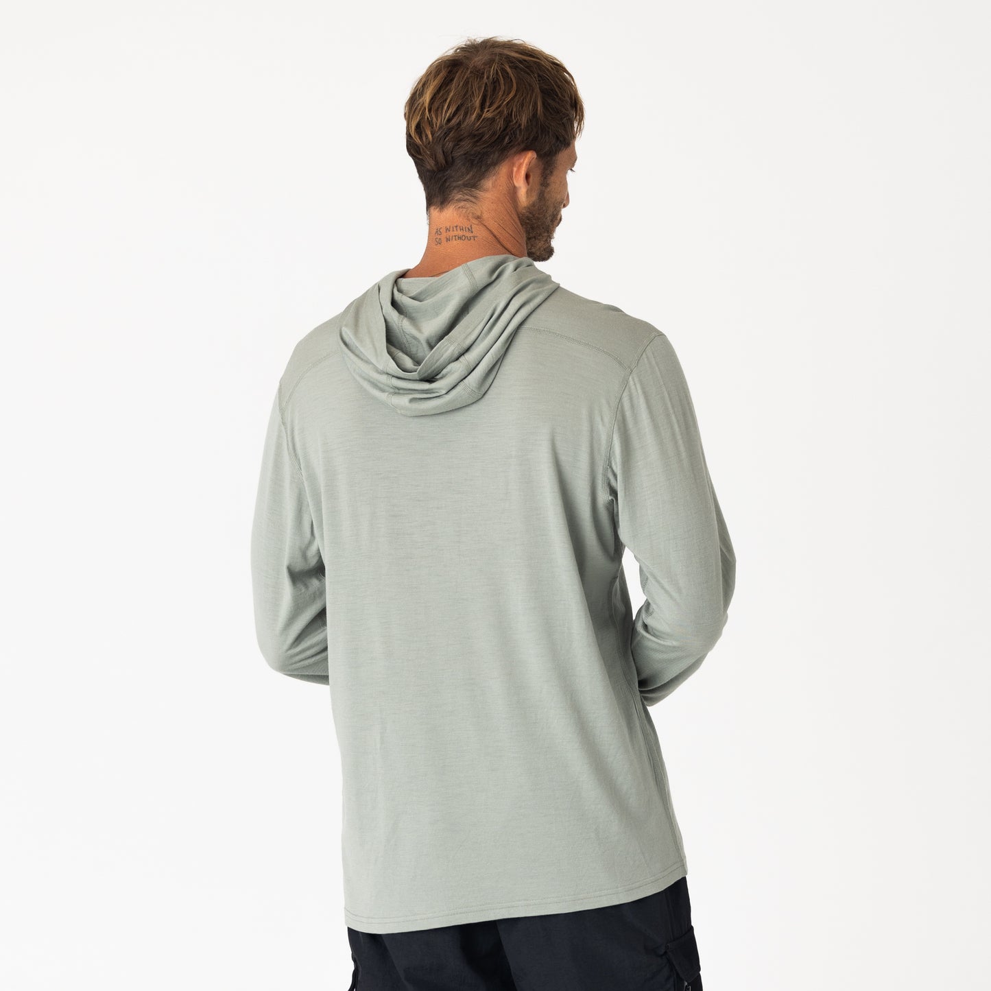 Mens Merino LS Hoody Fog