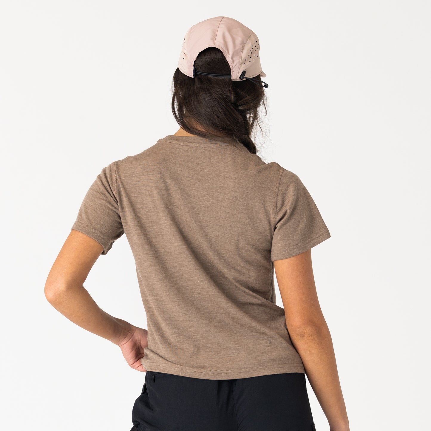 Womens Merino T-Shirt Stone Marle