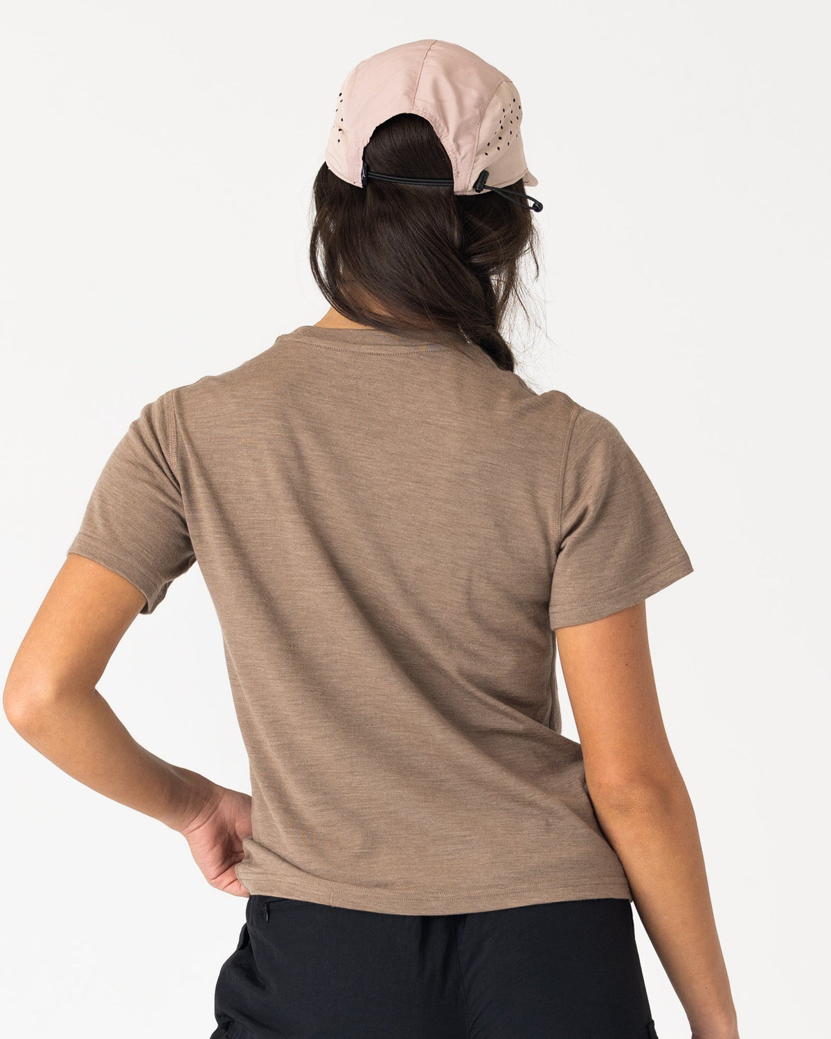 Womens Merino T-Shirt Stone Marle