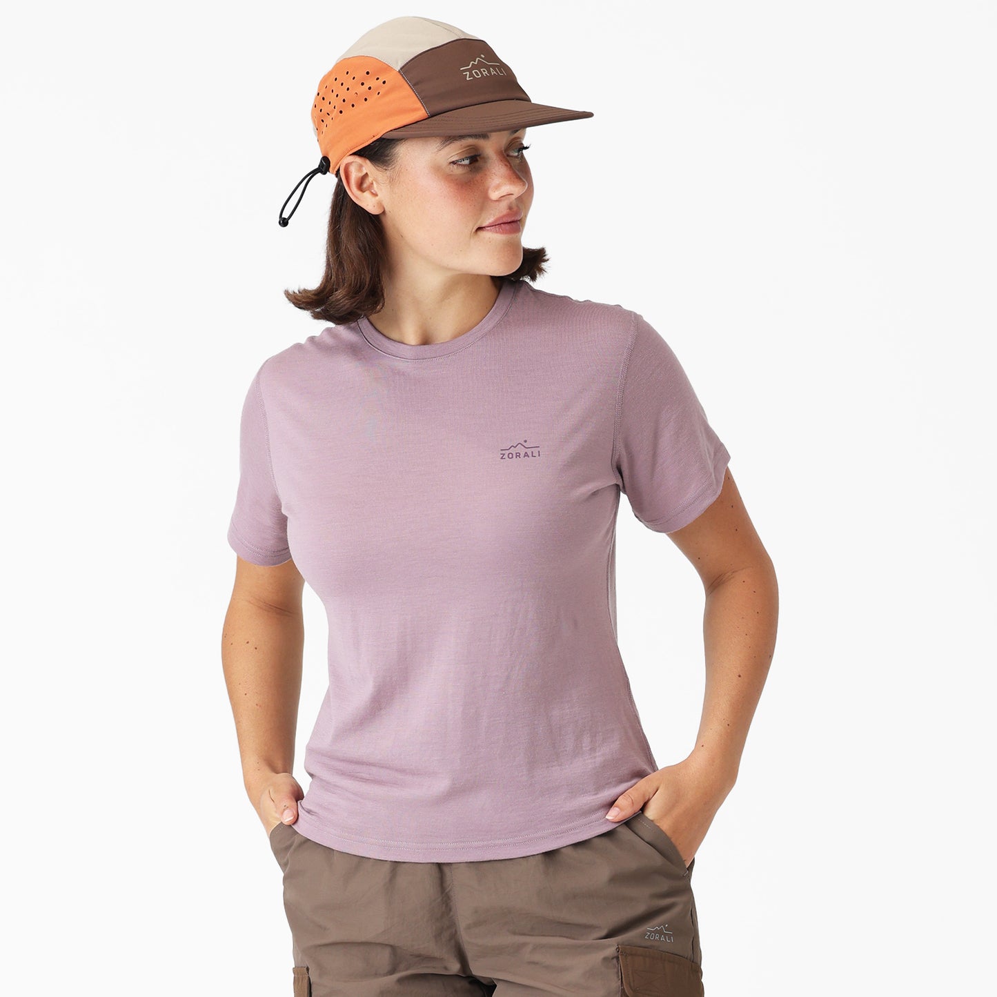 Womens Merino T-Shirt Lilac