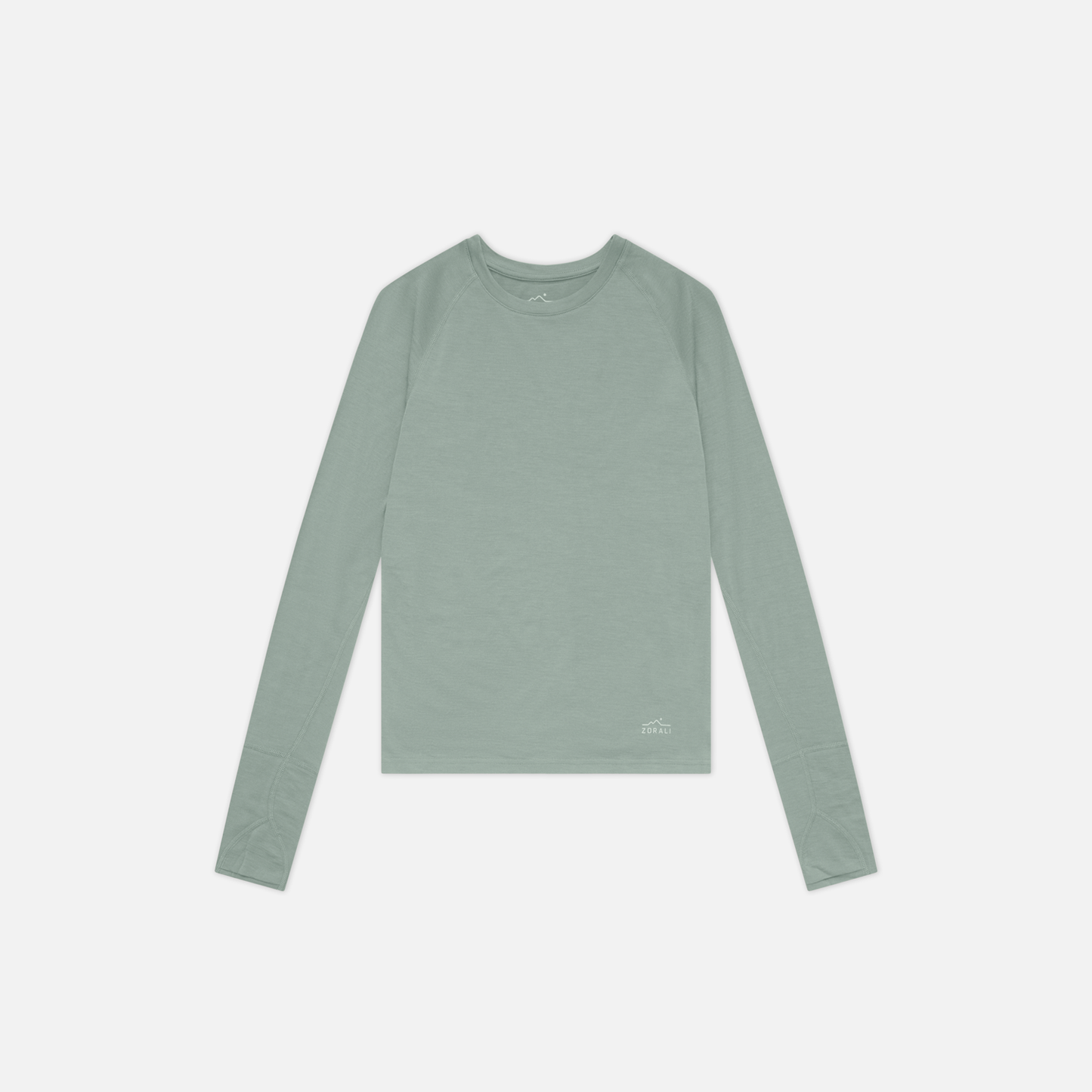 Womens Merino LS Base Layer Light Fog