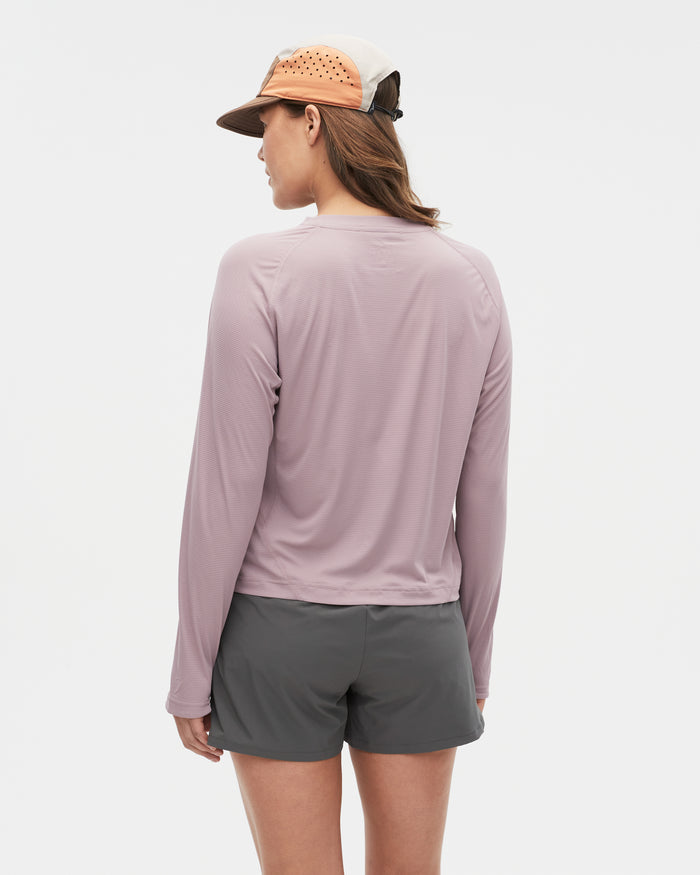 Bianca wearing the Mauve top, size 10