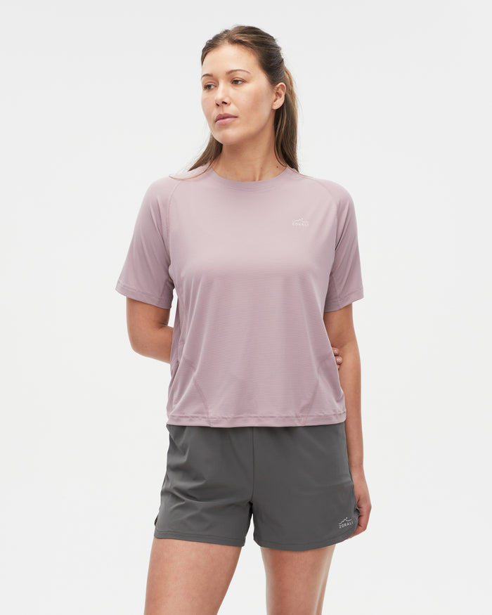 Bianca wearing the Mauve top, size 10