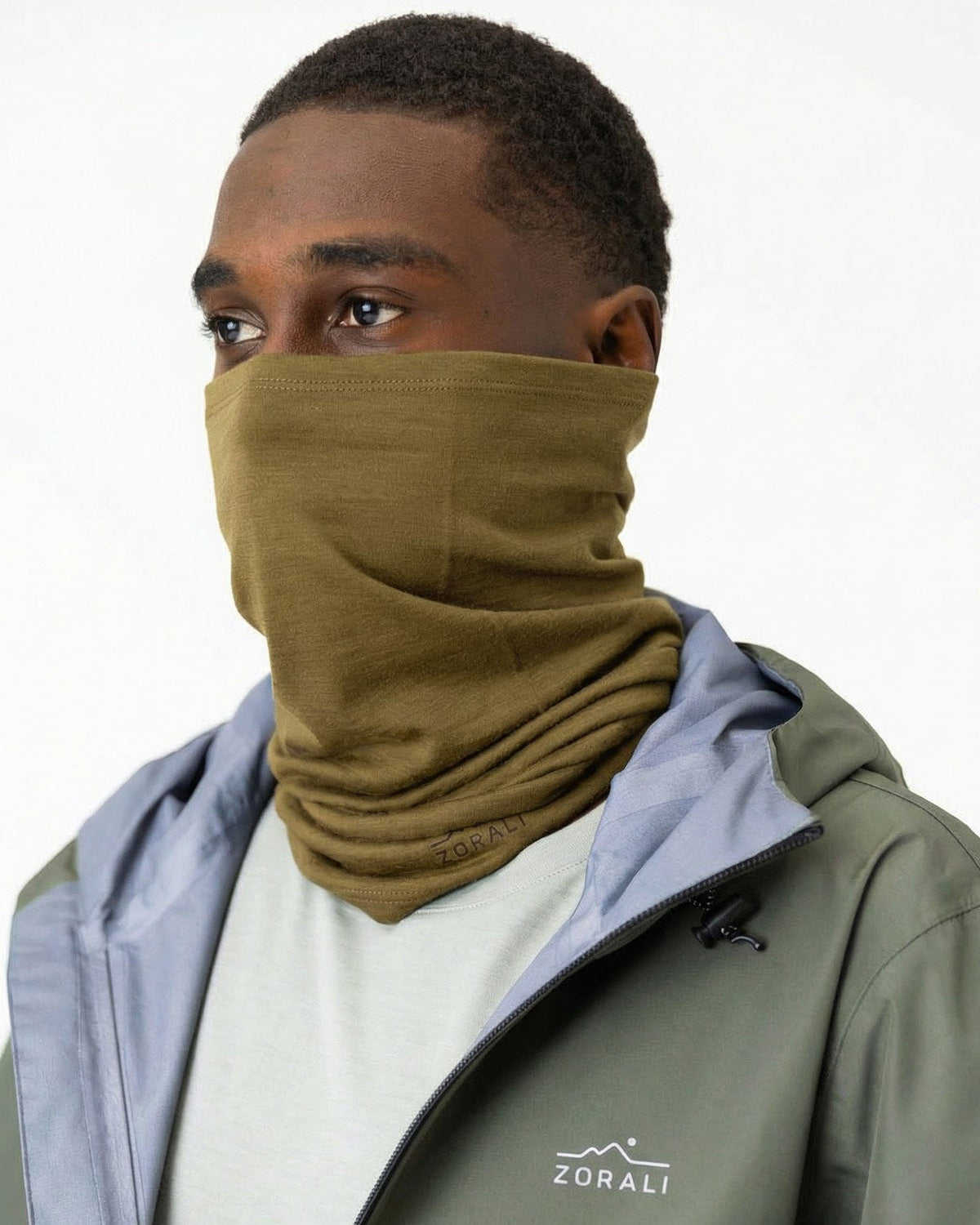Merino Neck Gaiter Olive