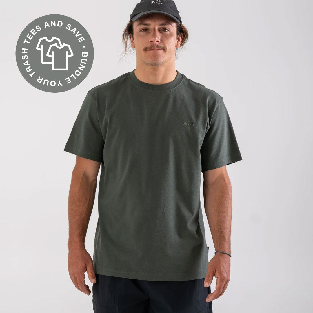 Mens Trash Tee Forest Green