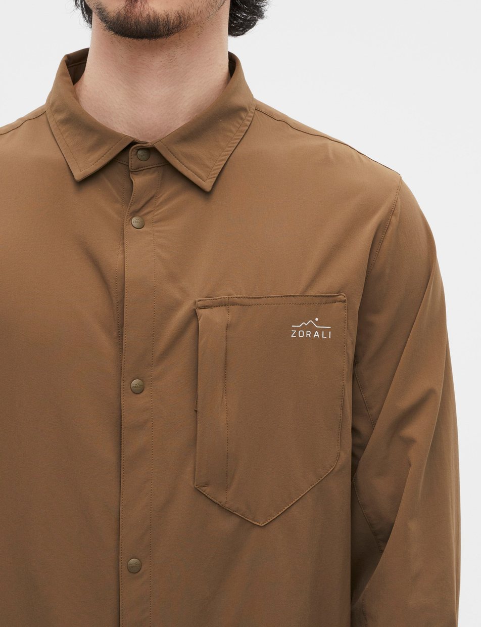 Flip-up collar on the Daylight shirt