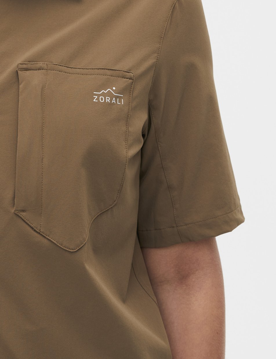 Longer-cut sleeves on the Teak Daylight™ Technical Short Sleeve Shirt