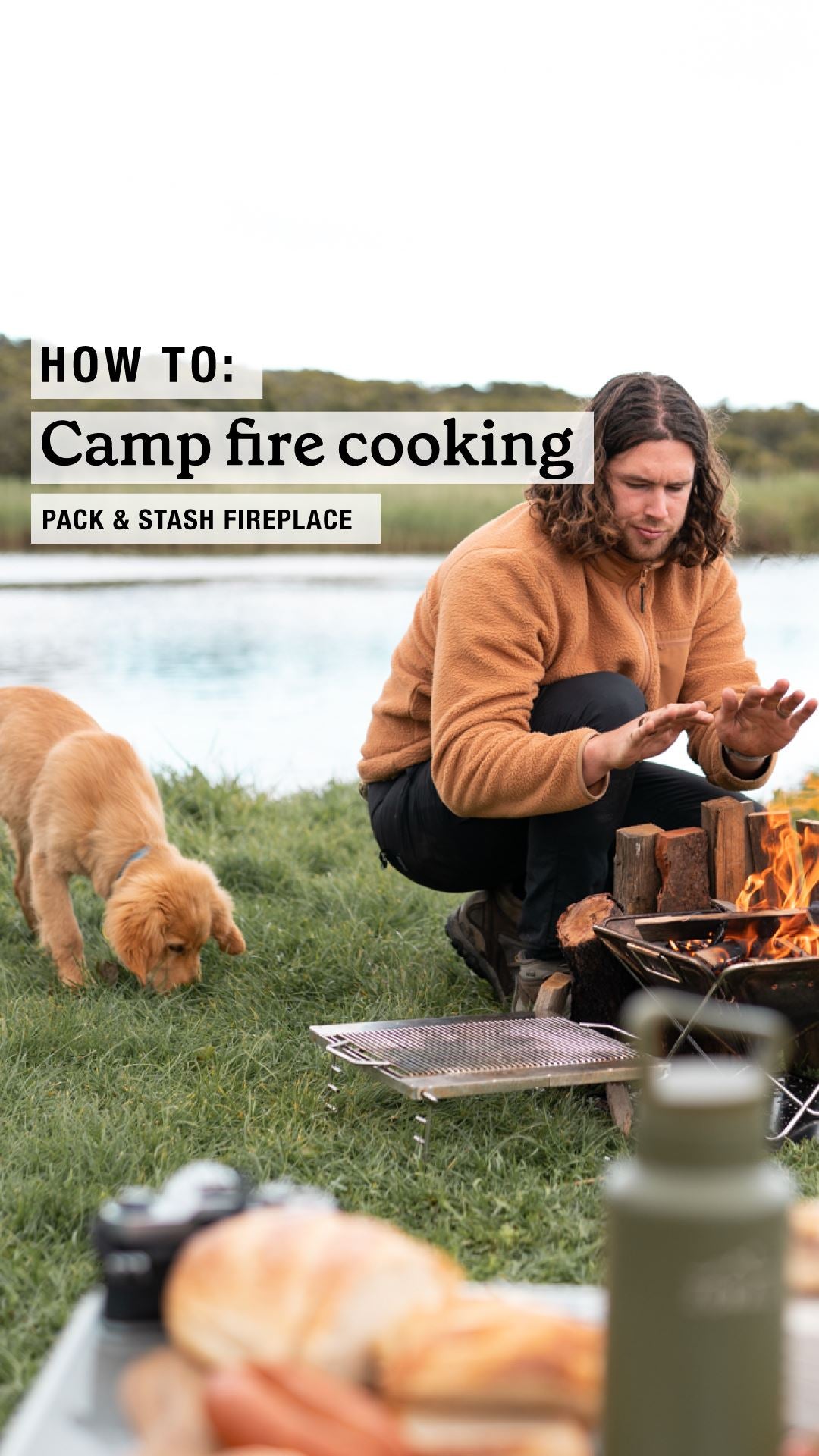 How to: Camp Cooking on our Pack & Stash Fireplace