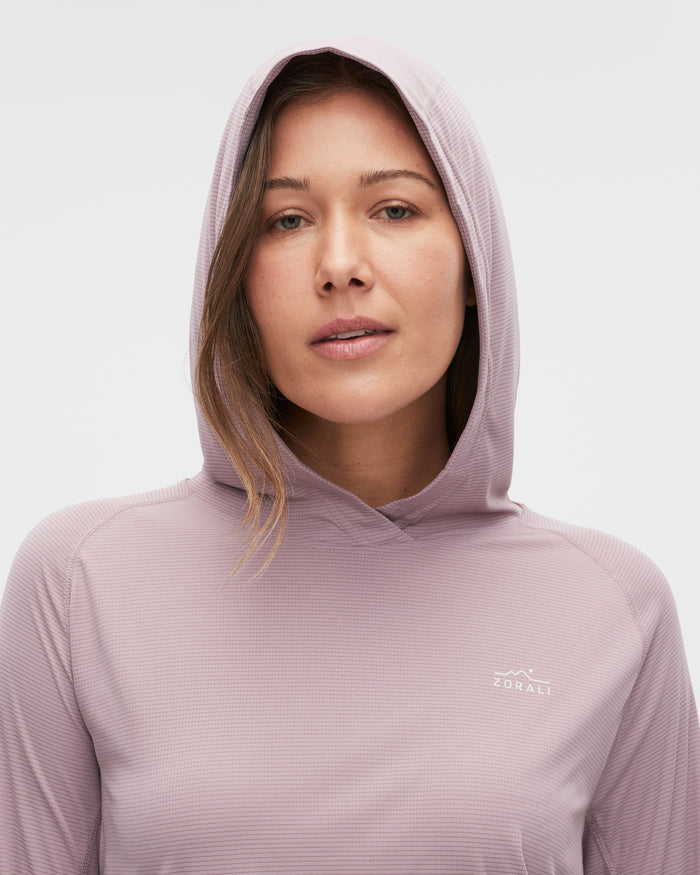 Bianca wearing the Mauve top, size 10