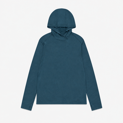 Mens Merino LS Hoody Deep Sea