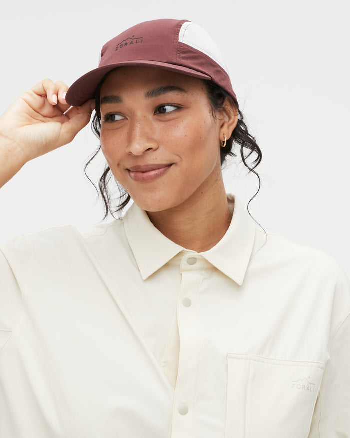 Alejandra wearing the Beachwood shirt, size M
