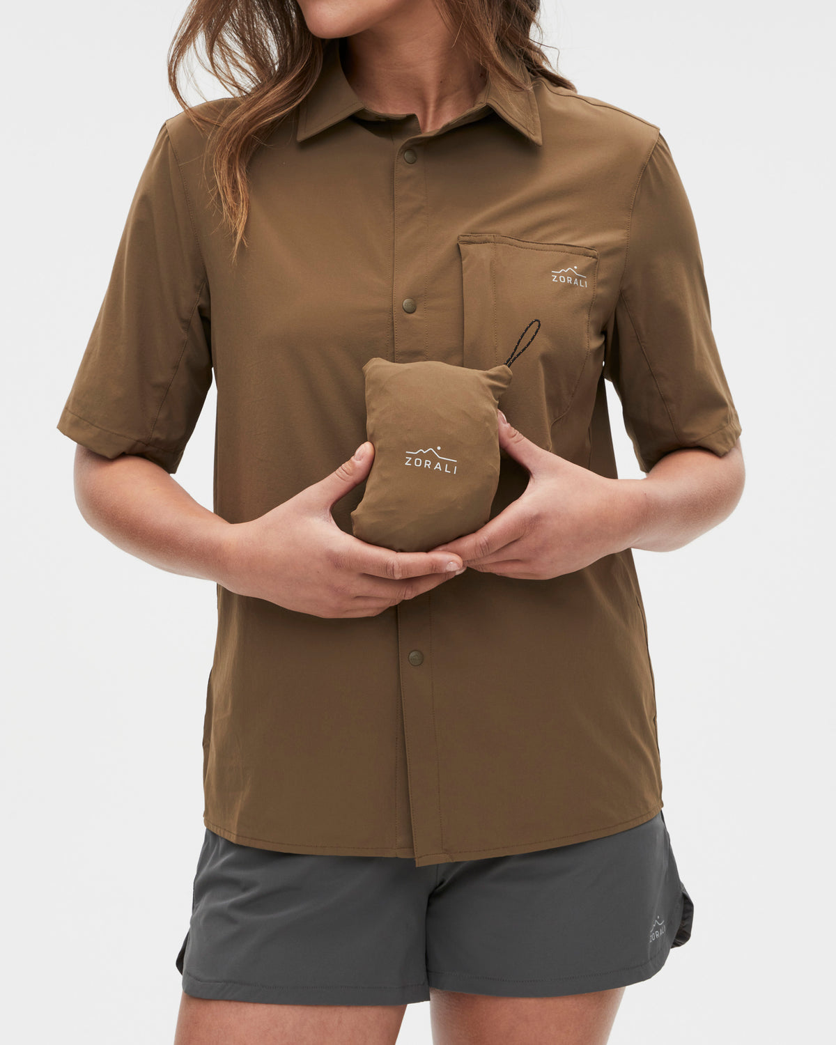 Unisex Daylight™ Technical Short Sleeve Shirt Teak, view 5
