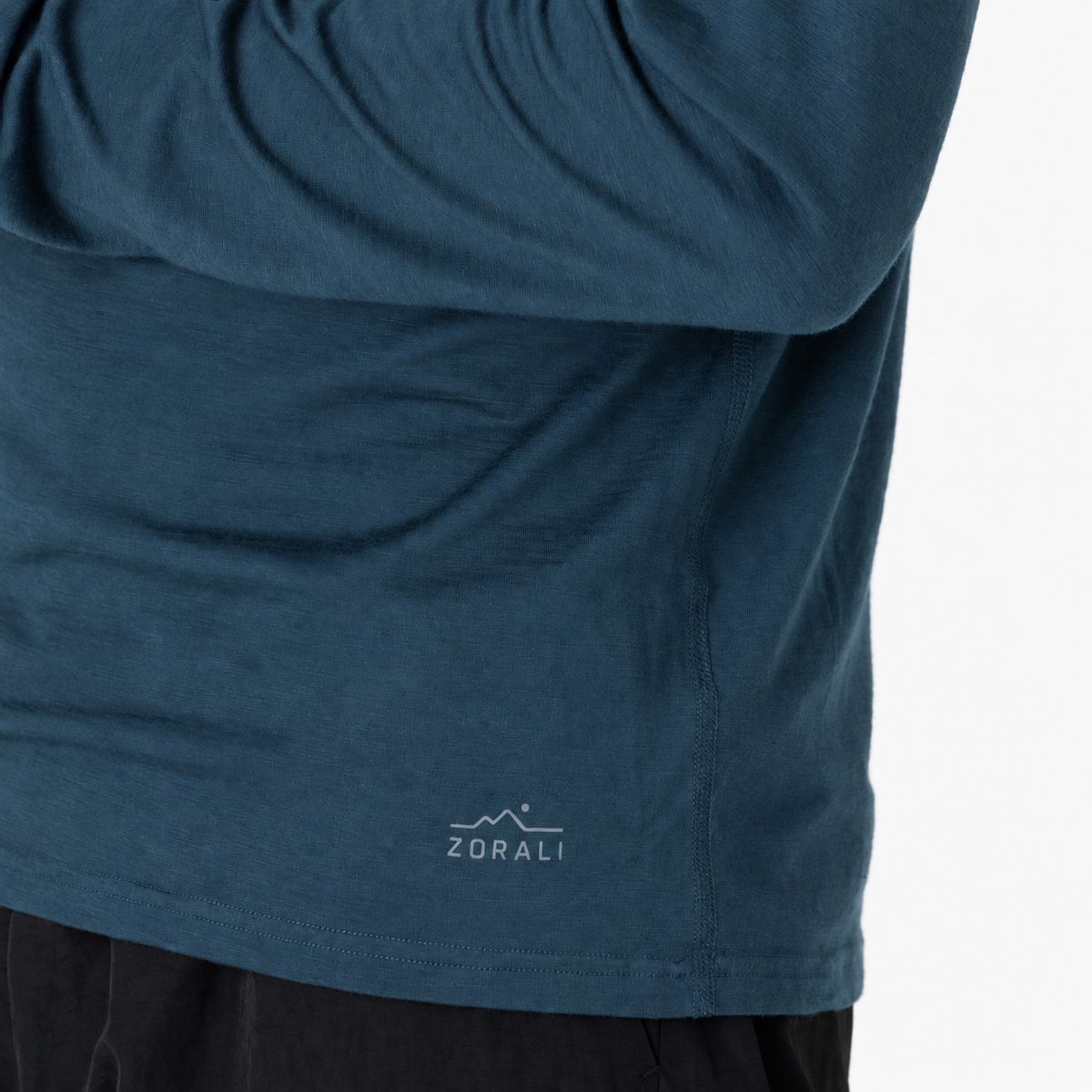 Mens Merino LS Hoody Deep Sea