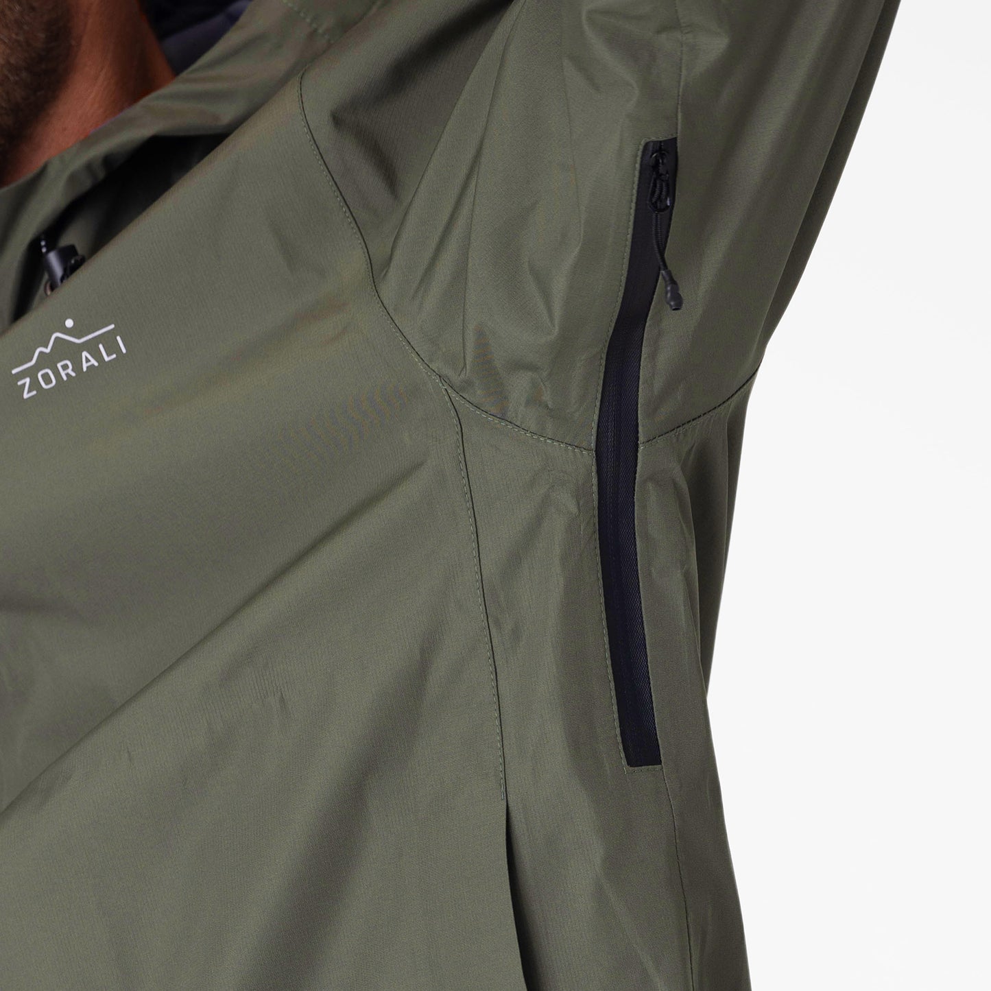 Mens Horizon 3L Rain Jacket Dried Tea