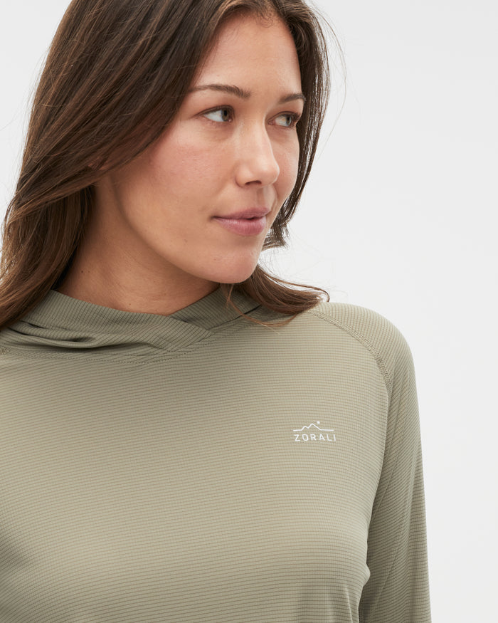Bianca wearing the Saltbush top, size 10