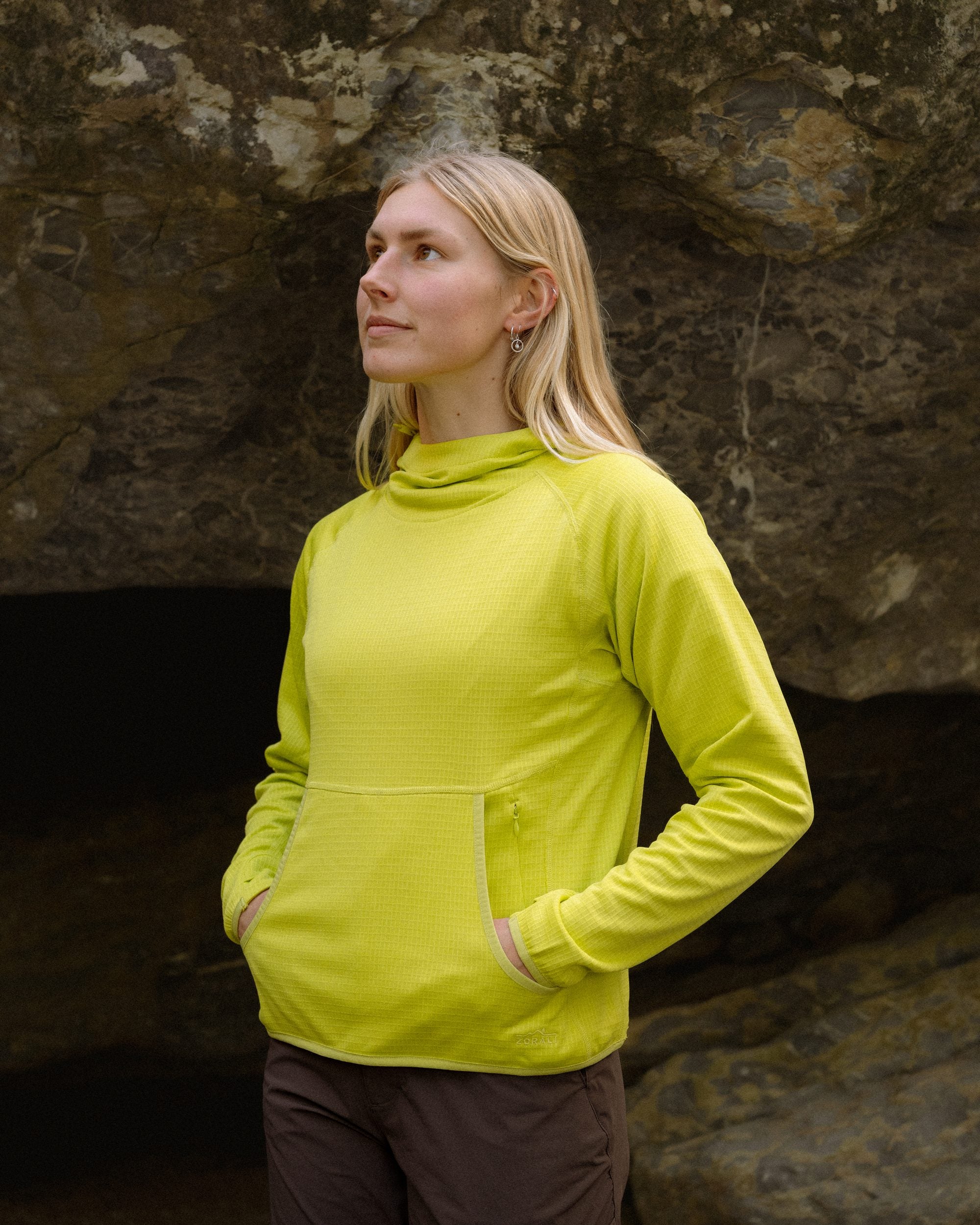 Women's Air-Grid Fleece - Kepler Moss | Zorali