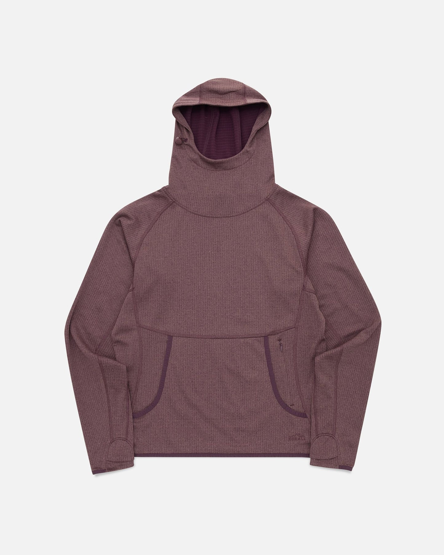 Womens Air-Grid Fleece Cacao flat lay