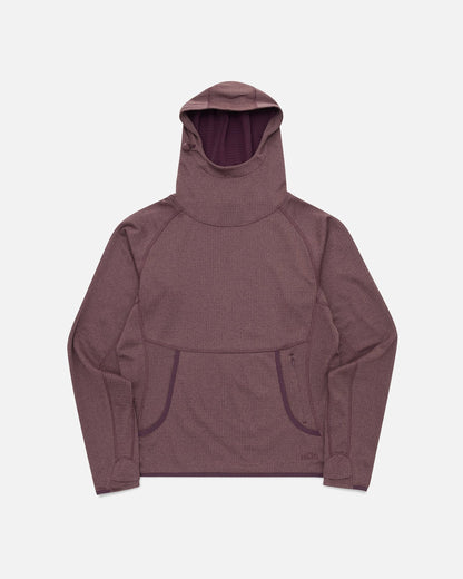 Womens Air-Grid Fleece Cacao flat lay