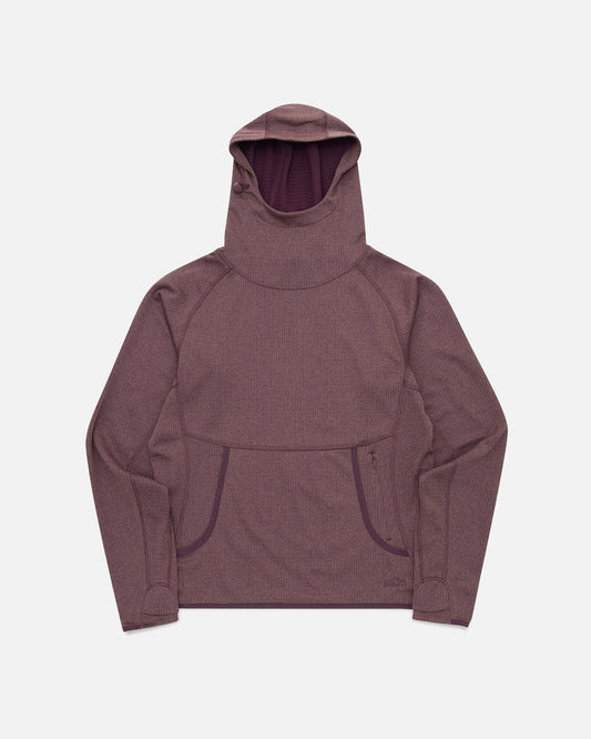 Womens Air-Grid Fleece Cacao flat lay