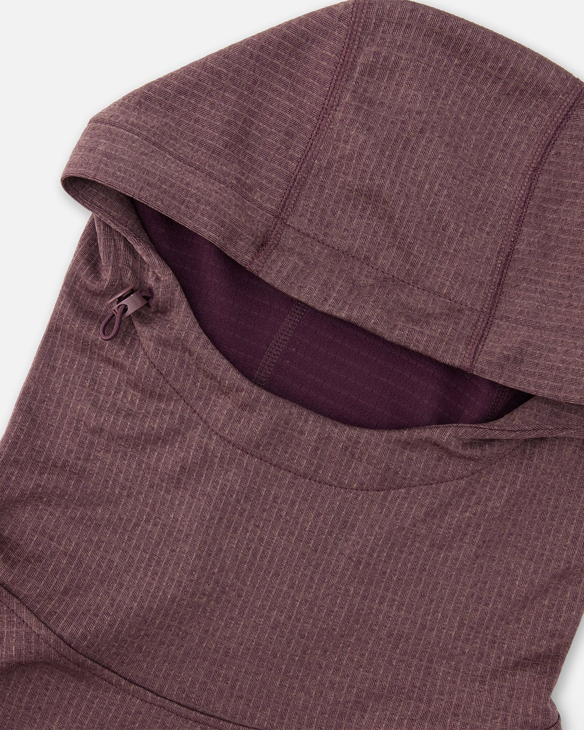 Womens Air-Grid Fleece Cacao flat lay