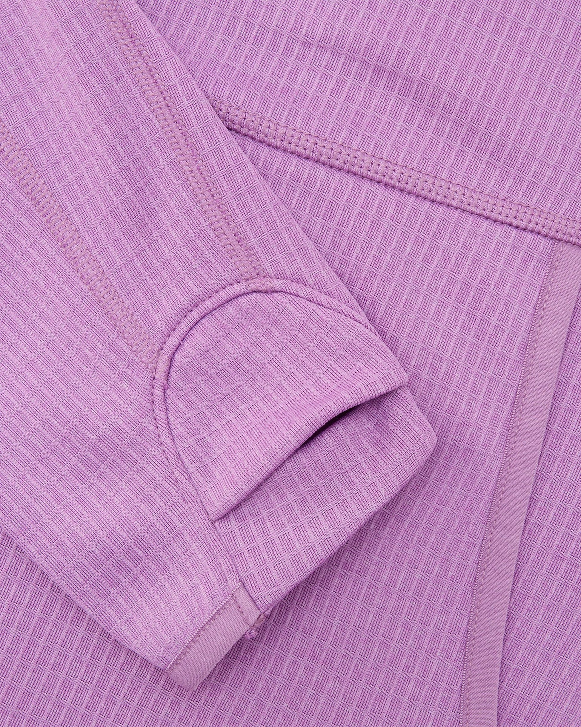 Womens Air-Grid Fleece Dusky Lavender flat lay