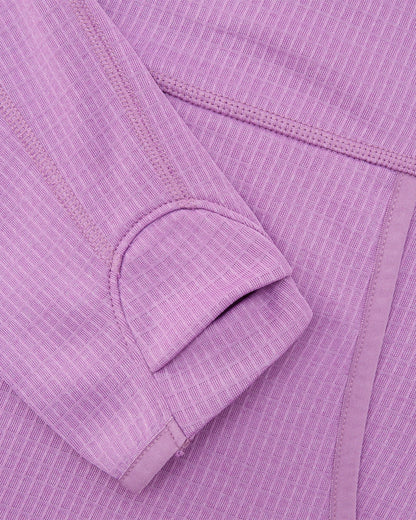 Womens Air-Grid Fleece Dusky Lavender flat lay