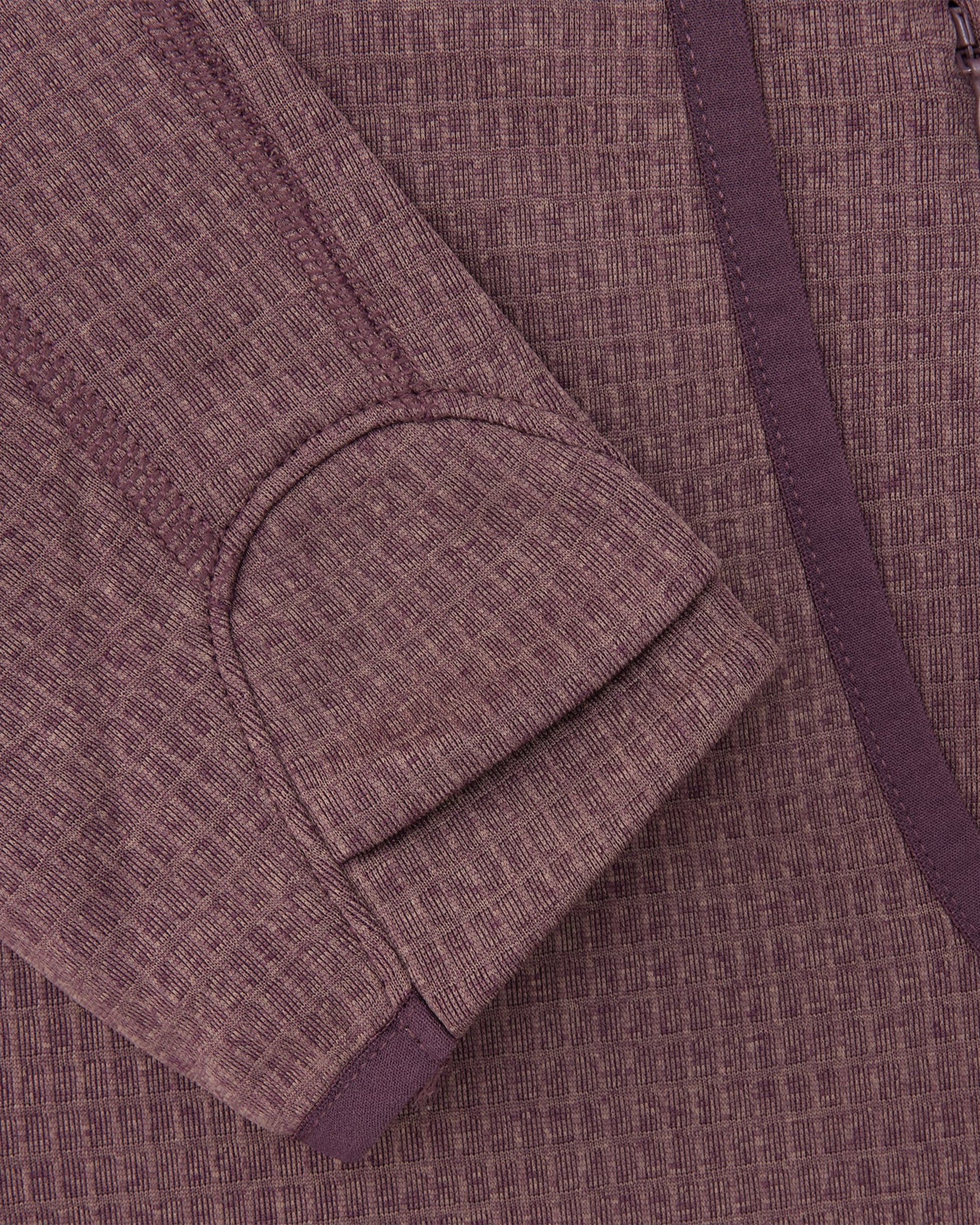 Womens Air-Grid Fleece Cacao flat lay