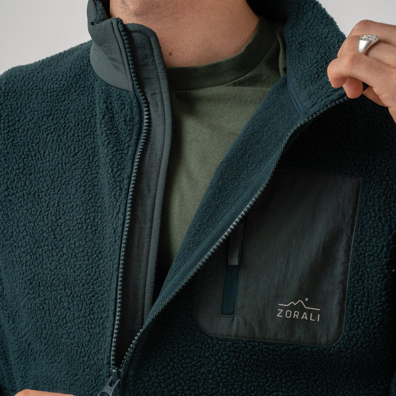 Cosy Camp Fleece Pine Green