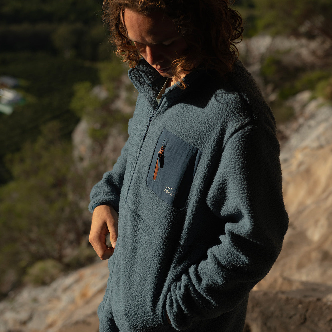 Men's Recycled Cosy Camp Fleece - Clay | Zorali