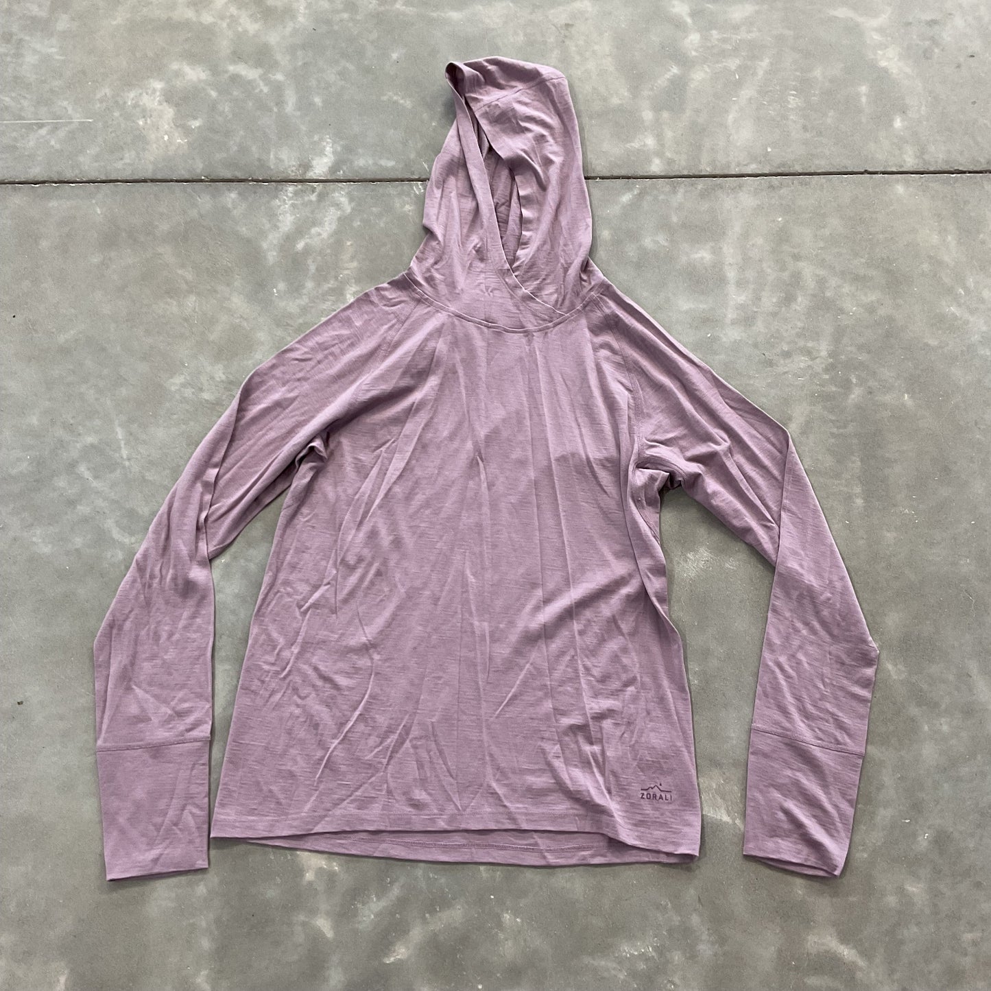 Impeccably Imperfect Womens Merino LS Hoody Lilac