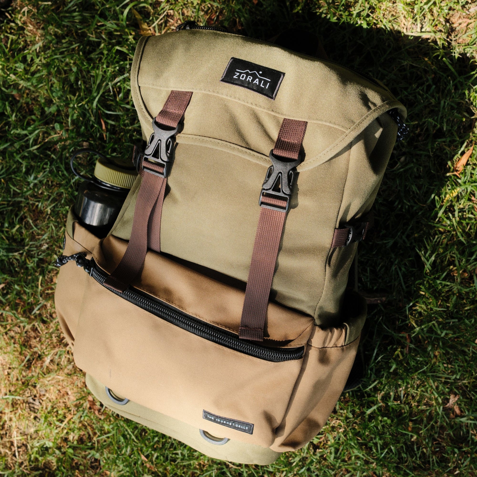 canvas and leather backpack kakadu Escapade™ Backpack Kakadu Khaki – Zorali