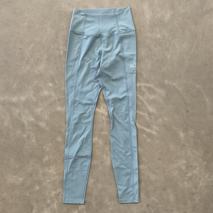 Impeccably Imperfect Womens Move Leggings Sky Blue
