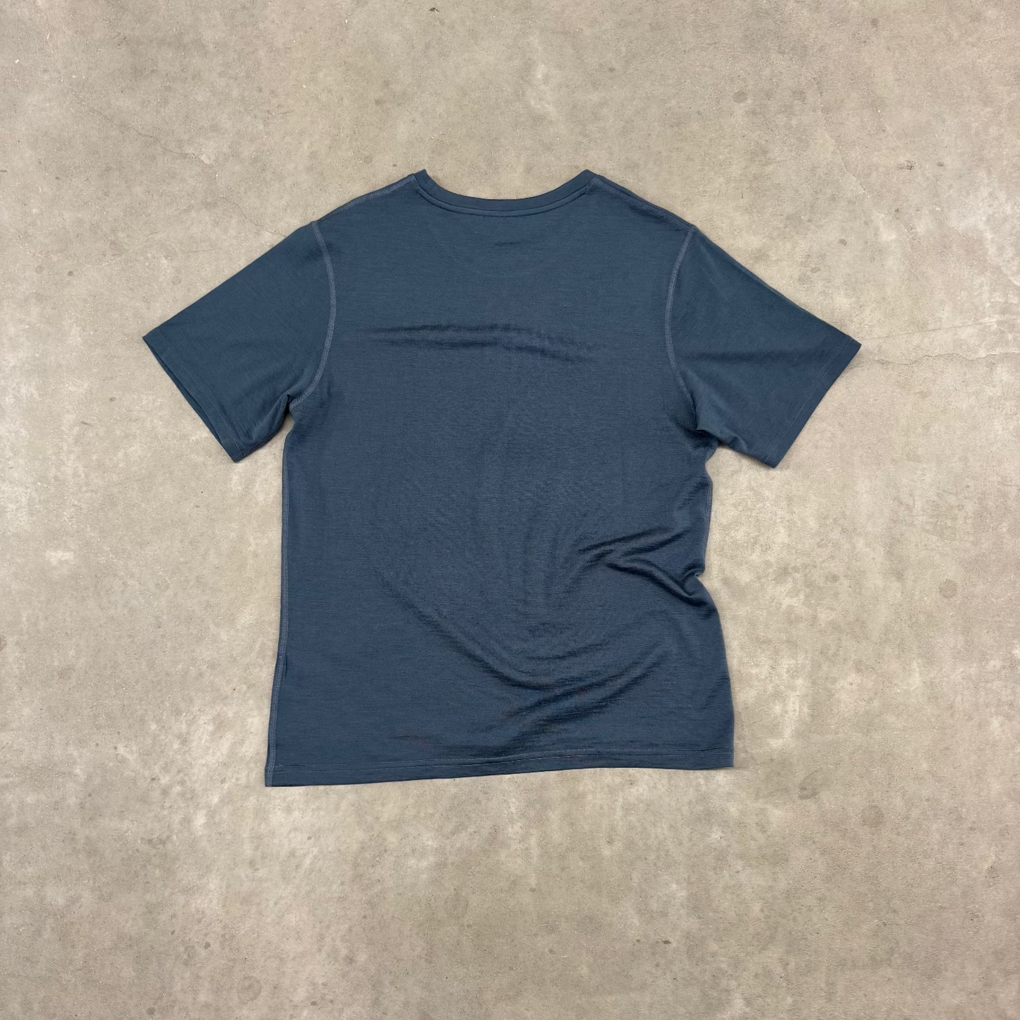 Impeccably Imperfect Mens Merino T-Shirt Blue