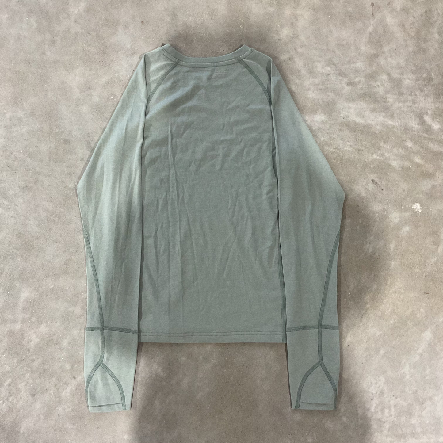 Impeccably Imperfect Womens Merino LS Base Layer Light Fog