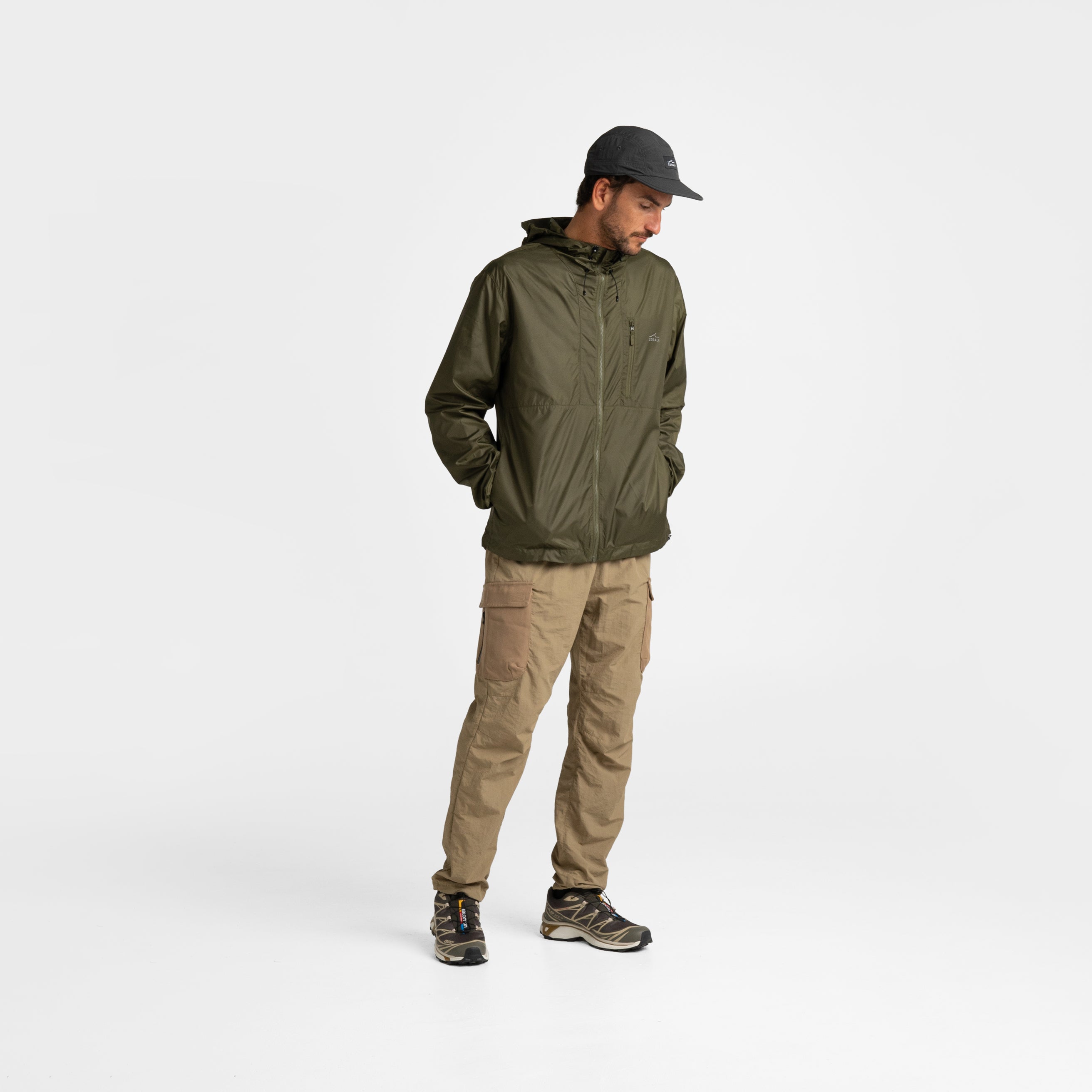 Windbreaker oliv sales