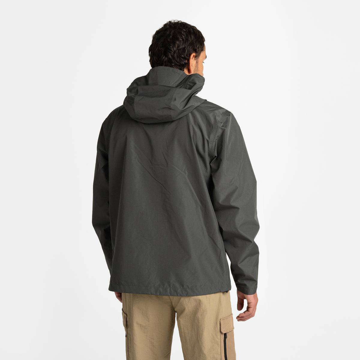 Mens Horizon 3L Rain Jacket Charcoal