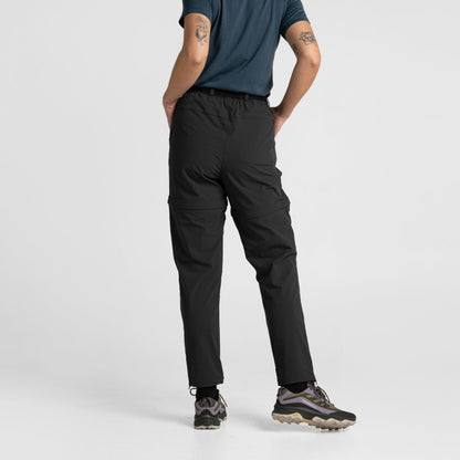 Impeccably Imperfect Womens Zip Off Pants Black