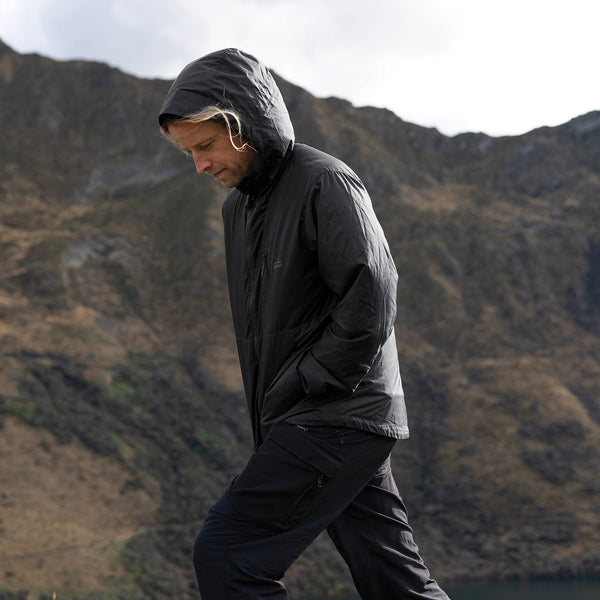 Impeccably Imperfect Mens Gust-X Windbreaker Black – Zorali