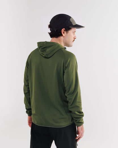Mens Air-Grid Fleece Bush Green