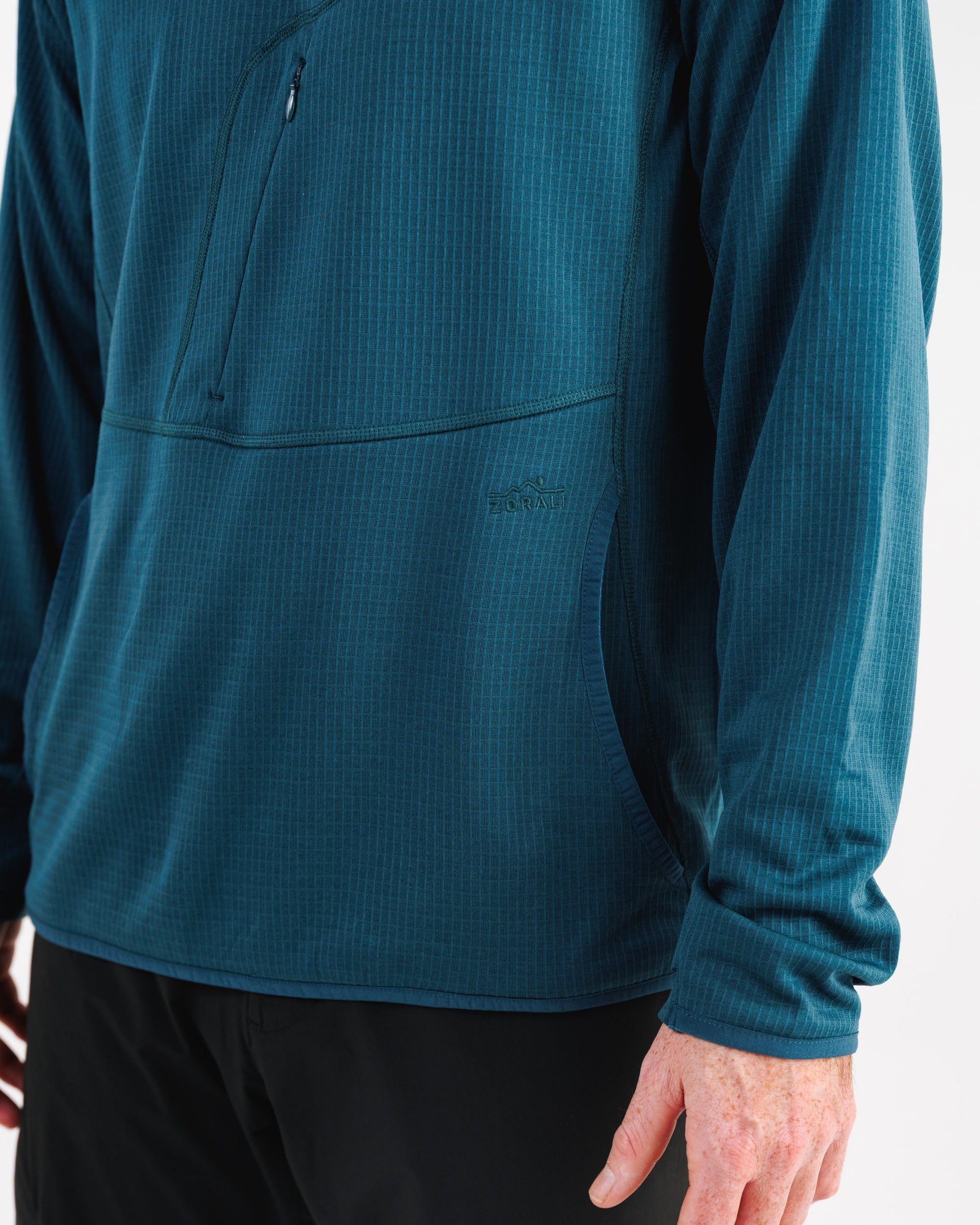 Mens Air-Grid Fleece Deep Sea