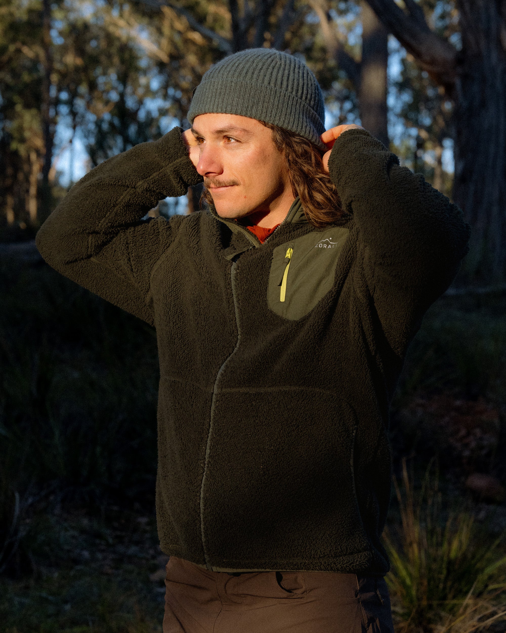 Men's Cosy Camp Fleece - Forest Night | Zorali