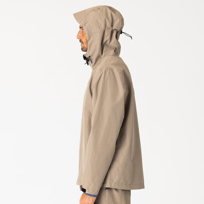 Mens Horizon 3L Rain Jacket Stone
