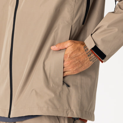 Horizon 3L Rain Jacket Stone