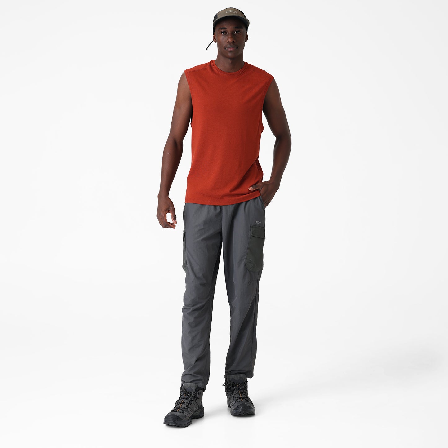 Mens Merino Tank Tannin