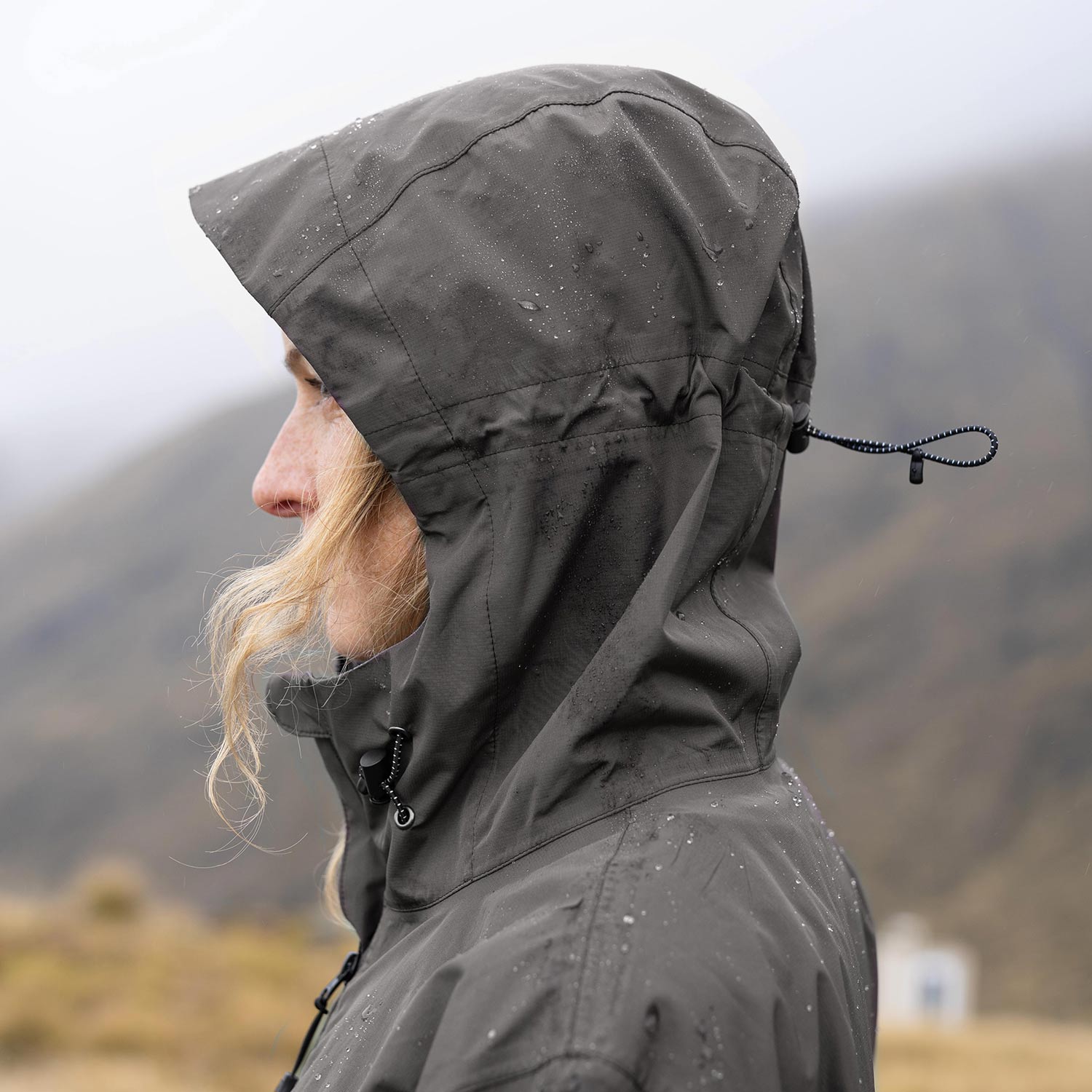 Horizon 3L Rain Jacket Charcoal Zorali