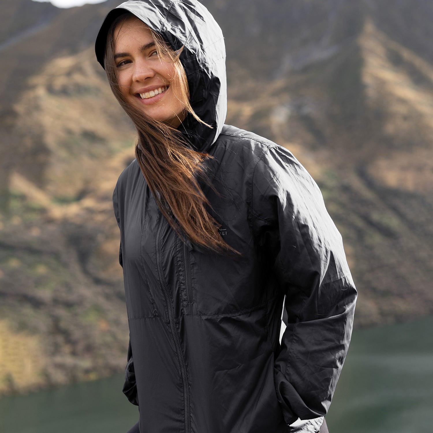 Womens Gust X Windbreaker Black Zorali